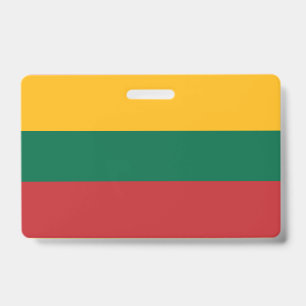 Tarjeta De Identificación bandera de Lituania