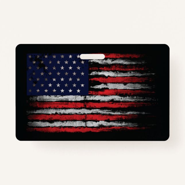 Tarjeta De Identificación Bandera de los Estados Unidos (Anverso)