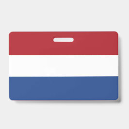 Tarjeta De Identificación bandera de los Países Bajos