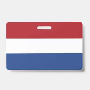 Tarjeta De Identificación bandera de los Países Bajos