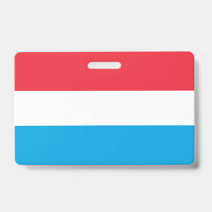 Tarjeta De Identificación Bandera de Luxemburgo