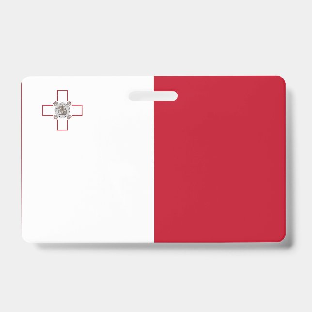 Tarjeta De Identificación Bandera de Malta (Parte frontal)