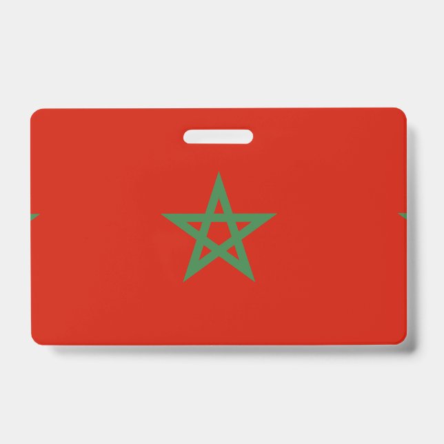 Tarjeta De Identificación Bandera de Marruecos (Anverso)