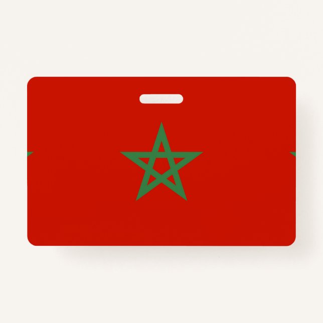 Tarjeta De Identificación Bandera de Marruecos (Anverso)