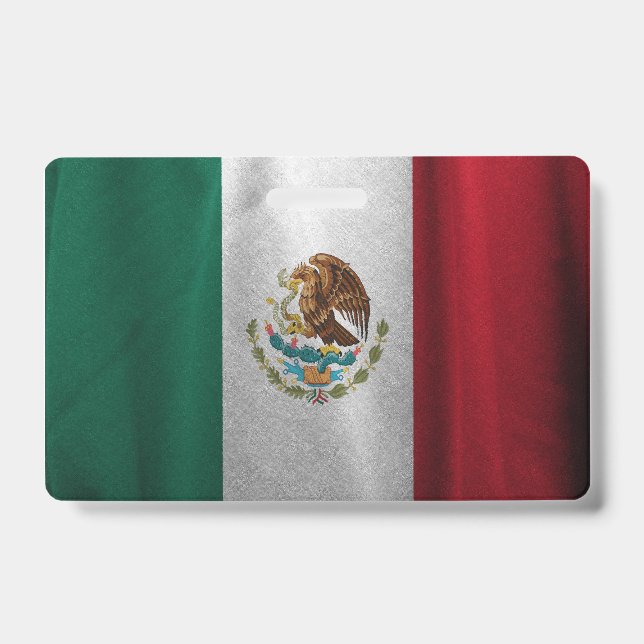 Tarjeta De Identificación Bandera de México (Parte frontal)