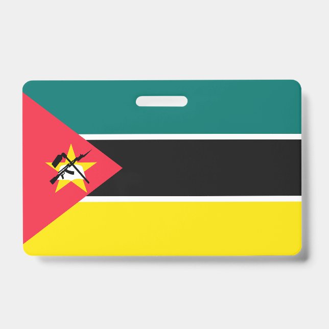 Tarjeta De Identificación Bandera de Mozambique (Anverso)