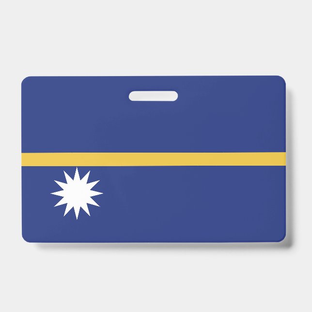 Tarjeta De Identificación bandera de Nauru (Parte frontal)