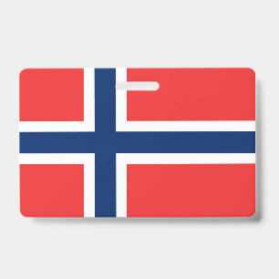Tarjeta De Identificación Bandera de Noruega