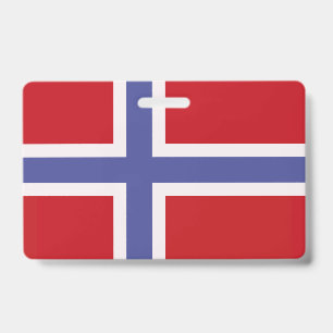 Tarjeta De Identificación Bandera de Noruega