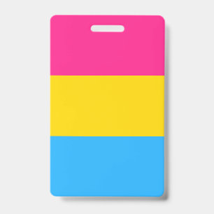 Tarjeta De Identificación Bandera de orgullo pansexual LGBTQ