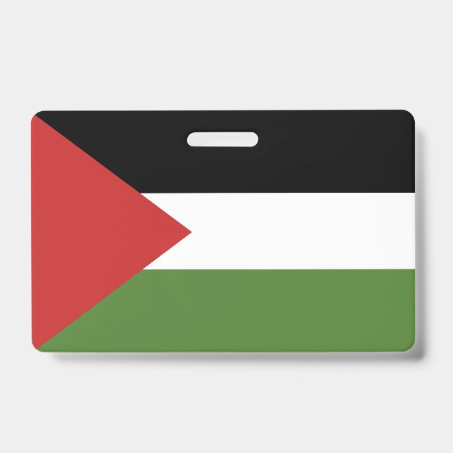 Tarjeta De Identificación Bandera de Palestina (Parte frontal)