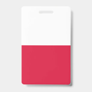 Tarjeta De Identificación Bandera de Polonia