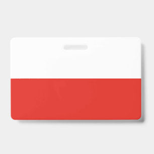 Tarjeta De Identificación bandera de Polonia