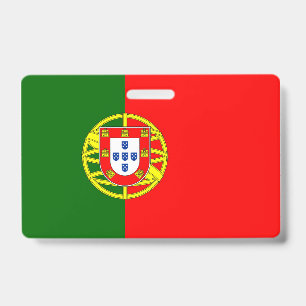 Tarjeta De Identificación Bandera de Portugal