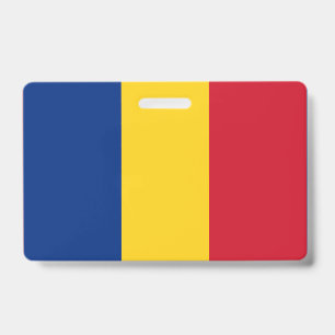 Tarjeta De Identificación Bandera de Rumania