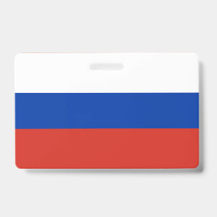 Tarjeta De Identificación bandera de Rusia