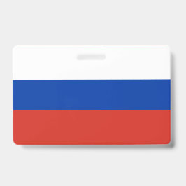 Tarjeta De Identificación Bandera de Rusia