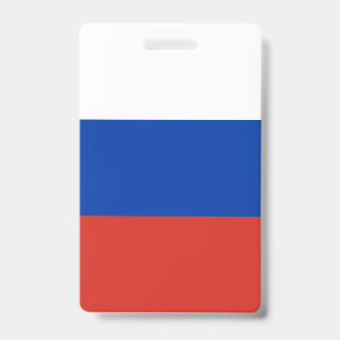 Tarjeta De Identificación Bandera de Rusia