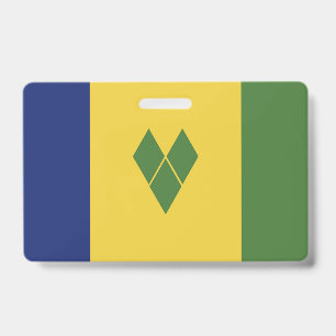 Tarjeta De Identificación bandera de San Vicente y las Granadinas