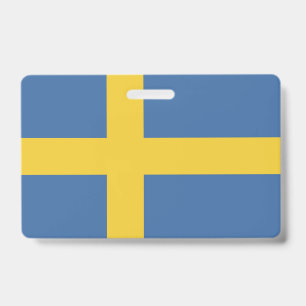 Tarjeta De Identificación Bandera de Suecia
