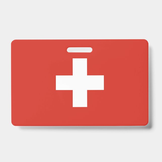 Tarjeta De Identificación bandera de Suiza (Parte frontal)