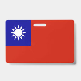 Tarjeta De Identificación bandera de Taiwán