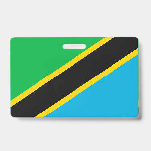 Tarjeta De Identificación Bandera de Tanzania