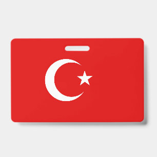 Tarjeta De Identificación Bandera de Turquía