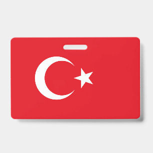 Tarjeta De Identificación Bandera de Turquía
