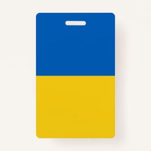 Tarjeta De Identificación Bandera de Ucrania personalizado