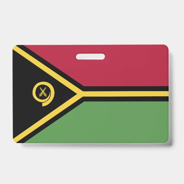 Tarjeta De Identificación bandera de Vanuatu (Parte frontal)