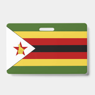 Tarjeta De Identificación Bandera de Zimbabue