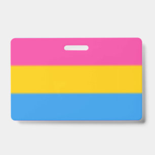 Tarjeta De Identificación Bandera del Orgullo Pansexual Falln