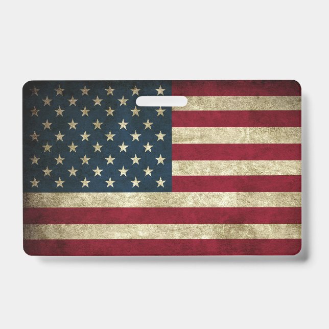Tarjeta De Identificación Bandera estadounidense (Parte frontal)