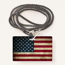 Tarjeta De Identificación Bandera estadounidense