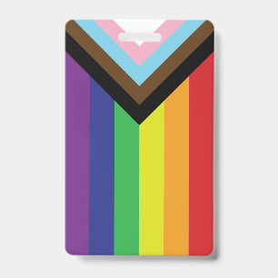 Tarjeta De Identificación Bandera LGBTQIA Progresista