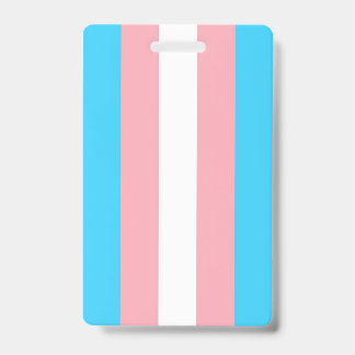 Tarjeta De Identificación Bandera Transgénero Personalizada