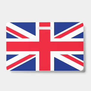 Tarjeta De Identificación Bandera Union Jack del Reino Unido