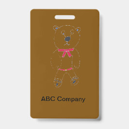 Tarjeta De Identificación Barry me gustaría Insignia