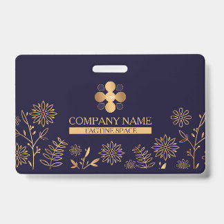 Tarjeta De Identificación Basura de la Marina Dorada