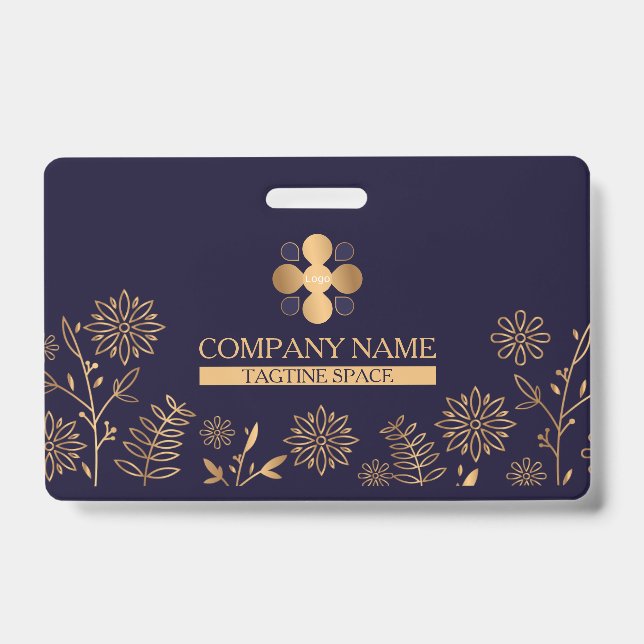 Tarjeta De Identificación Basura de la Marina Dorada (Parte frontal)