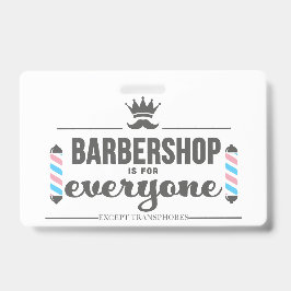 Tarjeta De Identificación BBS es para todos - insignia