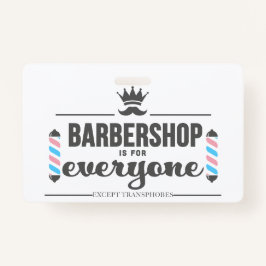 Tarjeta De Identificación BBS es para todos - insignia