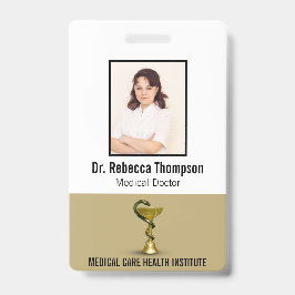 Tarjeta De Identificación Bebe Snake Bowl Hygieia Gold Medical ID