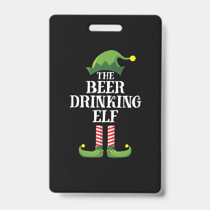 Tarjeta De Identificación Beer Drinking Christmas Birthday