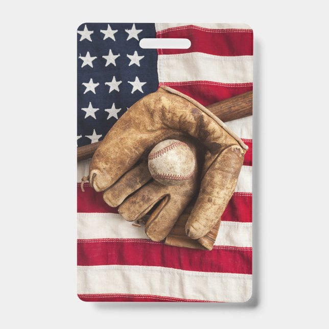 Tarjeta De Identificación Béisbol Antiguo (Parte frontal)