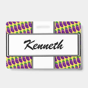Tarjeta De Identificación Berenjena sorprendida por Kenneth Yoncich