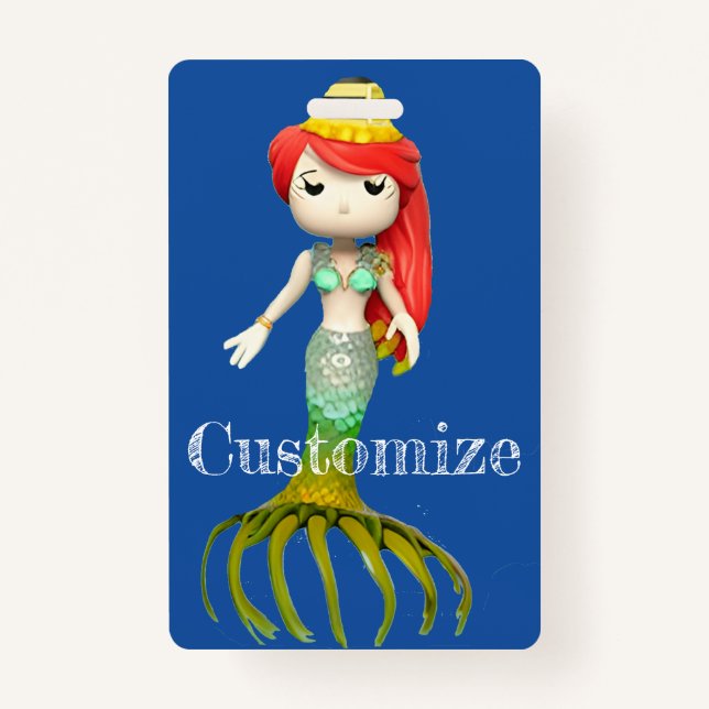 Tarjeta De Identificación Besada bruja de sirena, Thunder_Cove (Anverso)