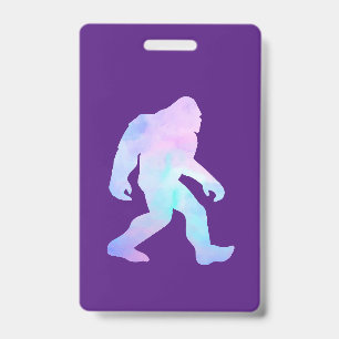 Tarjeta De Identificación Bigfoot acuarela