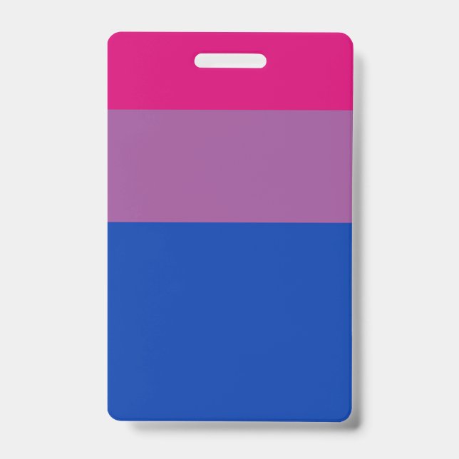 Tarjeta De Identificación Bisexual Flag (Parte frontal)